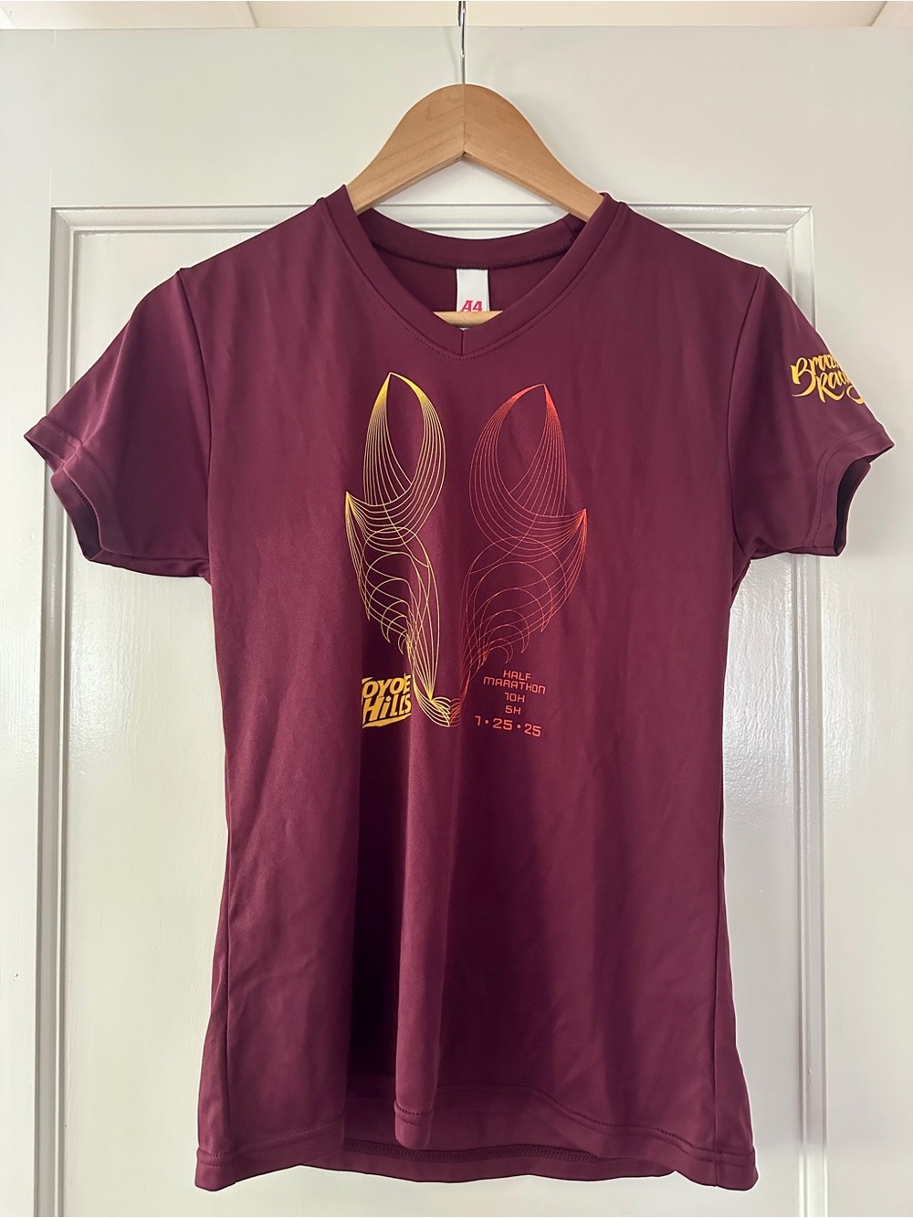 Maroon Brazen Racing 2025 Trail Running Women's Tech Tee